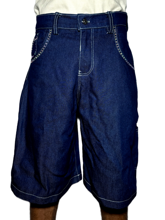 Glittered Websting Jorts