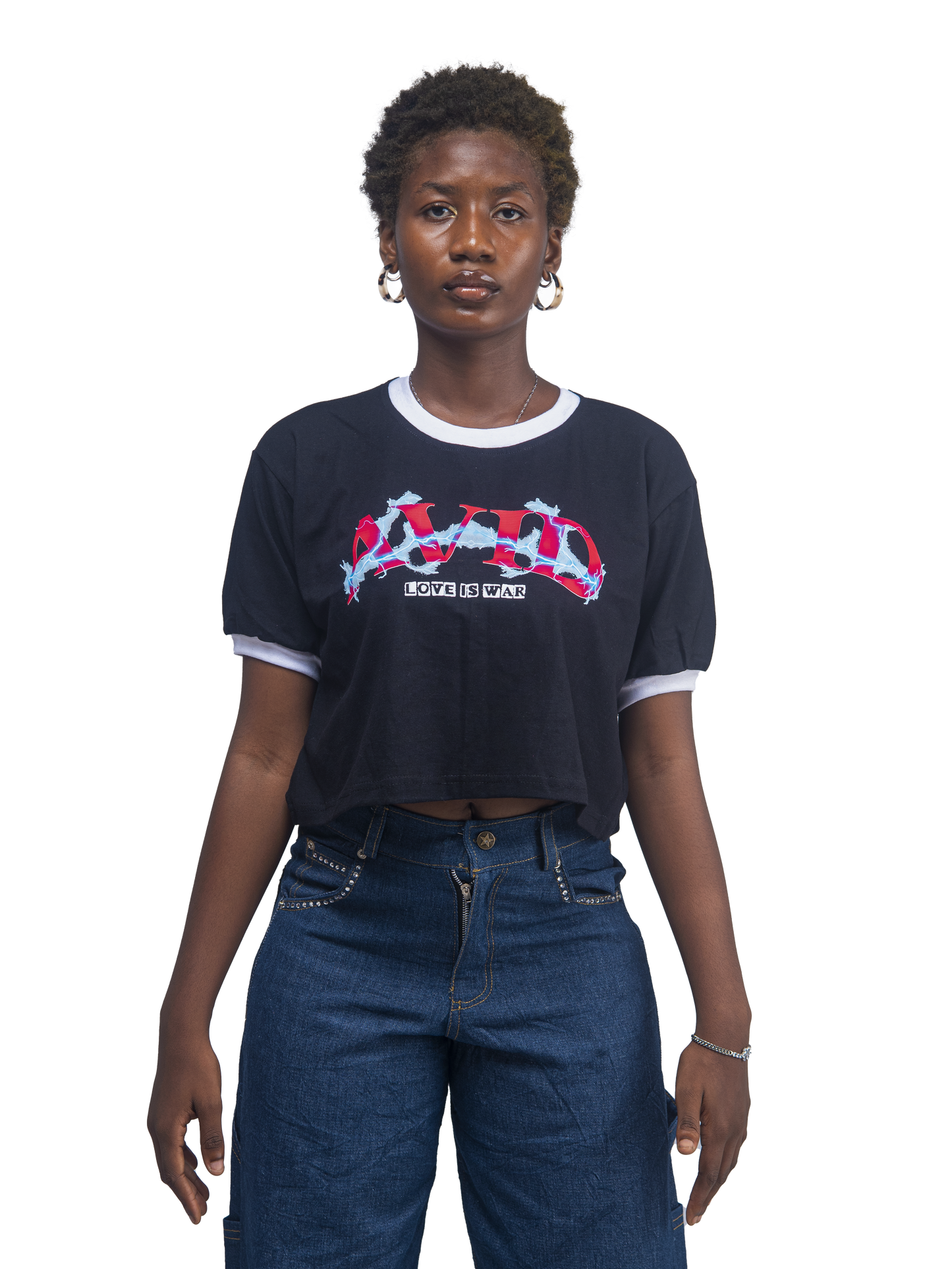 Love is war Crop Tee