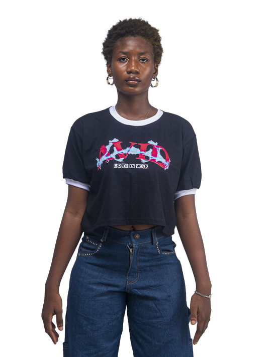 Love is war Crop Tee